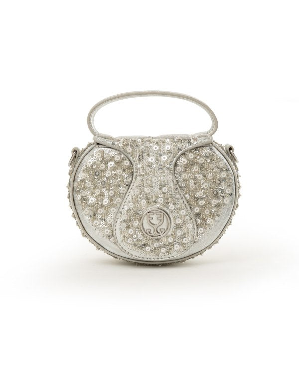 The Micro Bag Leather - Silver