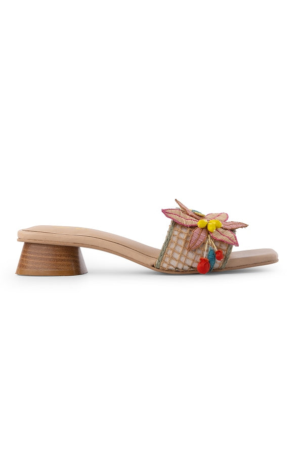 Nude Nectar : Slipon Block Heels