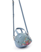 Oyster Crossbody In Denim And Leather : (With Embellished Sequins) - Limited Edition