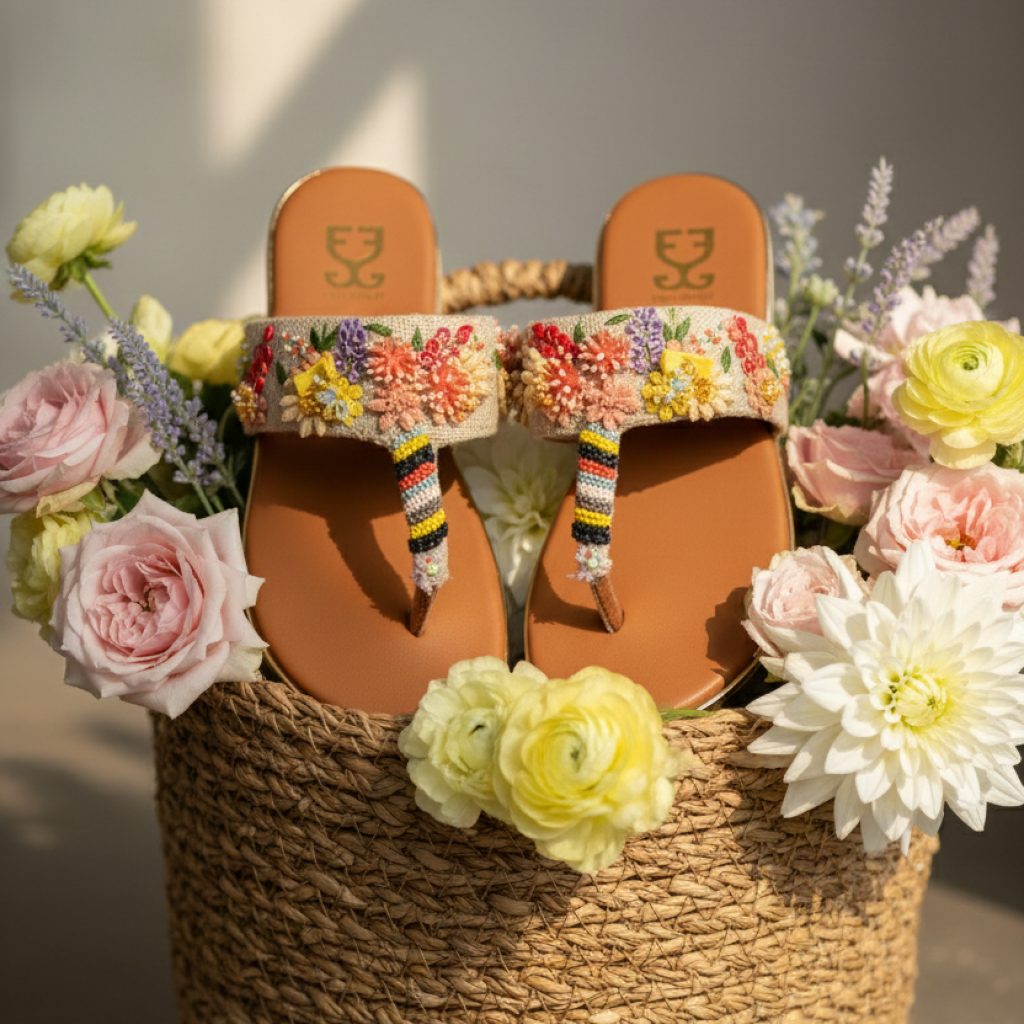Peach Bellini Kolha Wedge