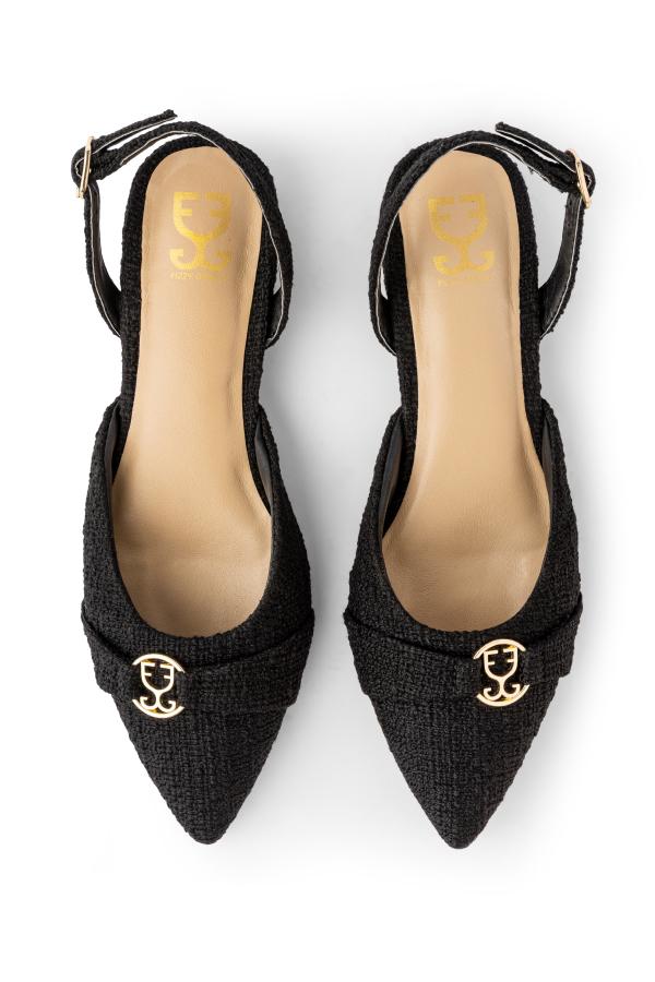 Power Pointed : Slingback Mules