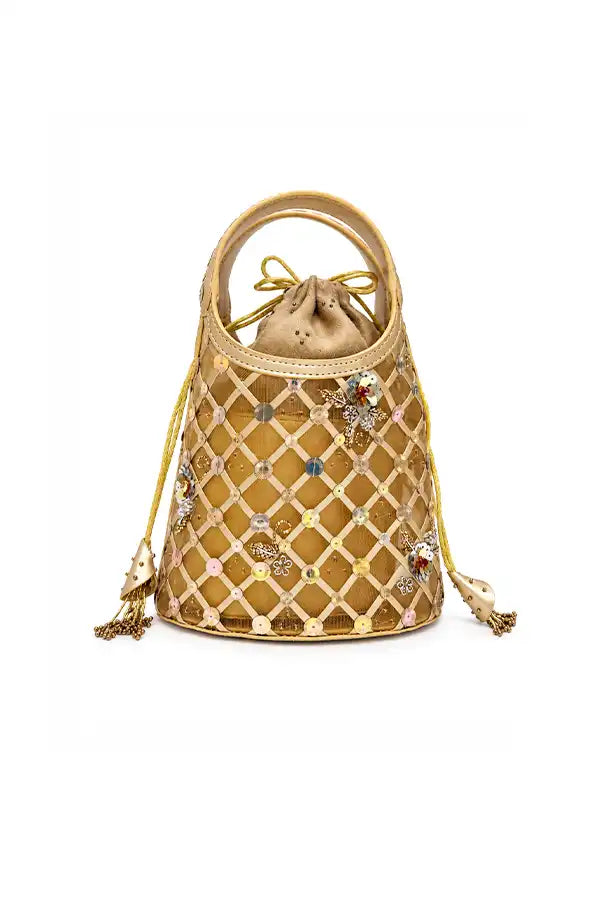 Queen B - Gold : Potli Bag