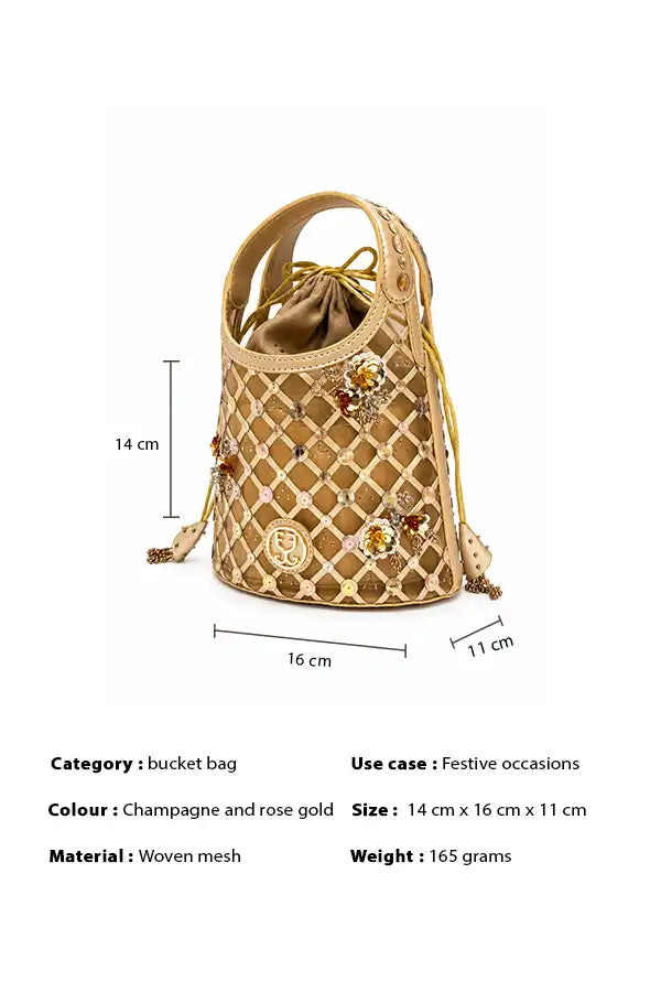 Queen B - Gold : Potli Bag