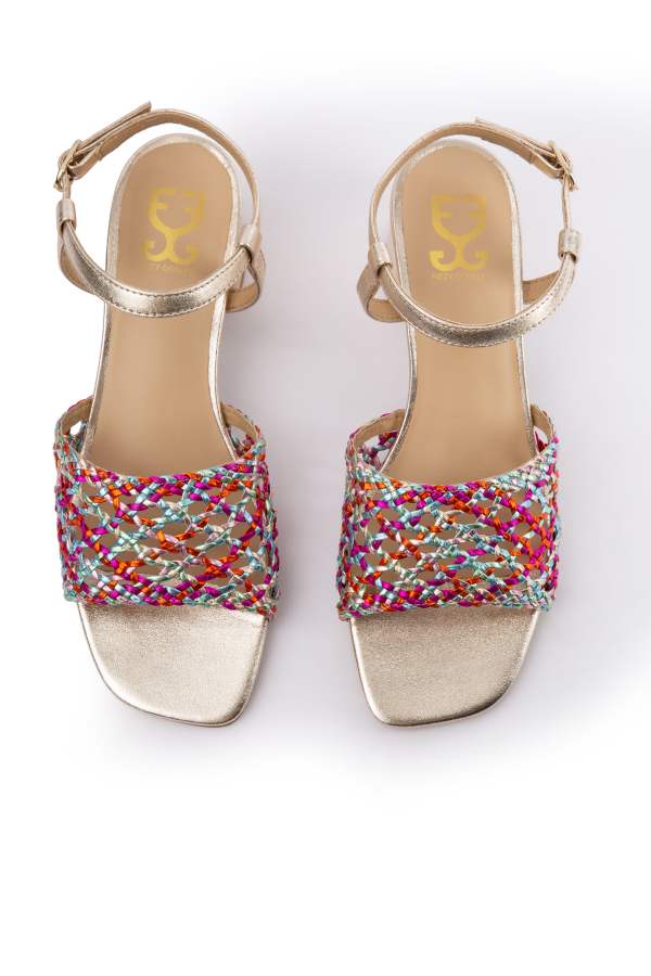 Rainbow Sprinkles : Sandal Heels