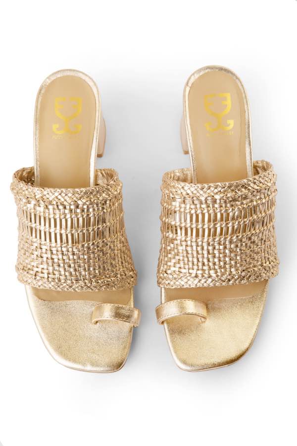 Rattan Radiance : Kolha Block Heels