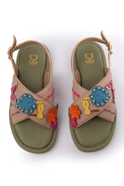 red mexican huaraches