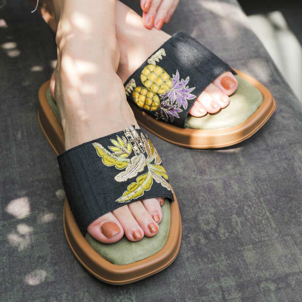 Tropic Frolic : Bomba Sliders - Payal Singhal x Fizzy Goblet - Limited Edition