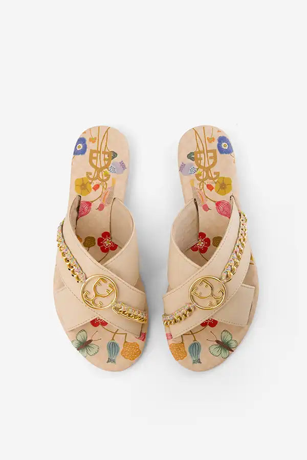 Wildflower Child : Criss Cross Sliders - Handcrafted - Indian - Fizzy Goblet