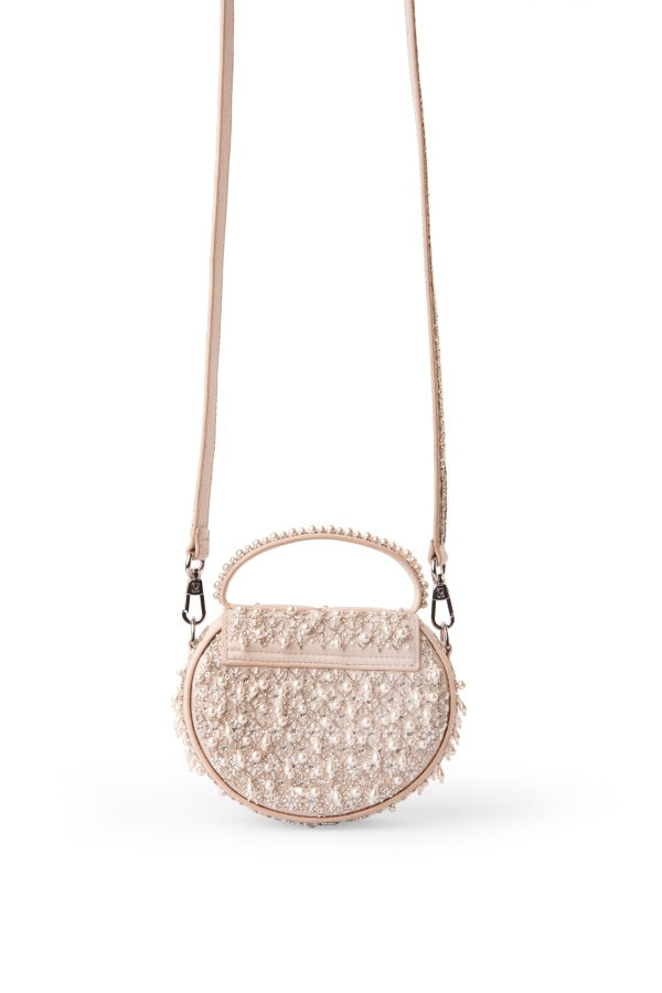 The Micro Bag Leather With Pearl Embroidery