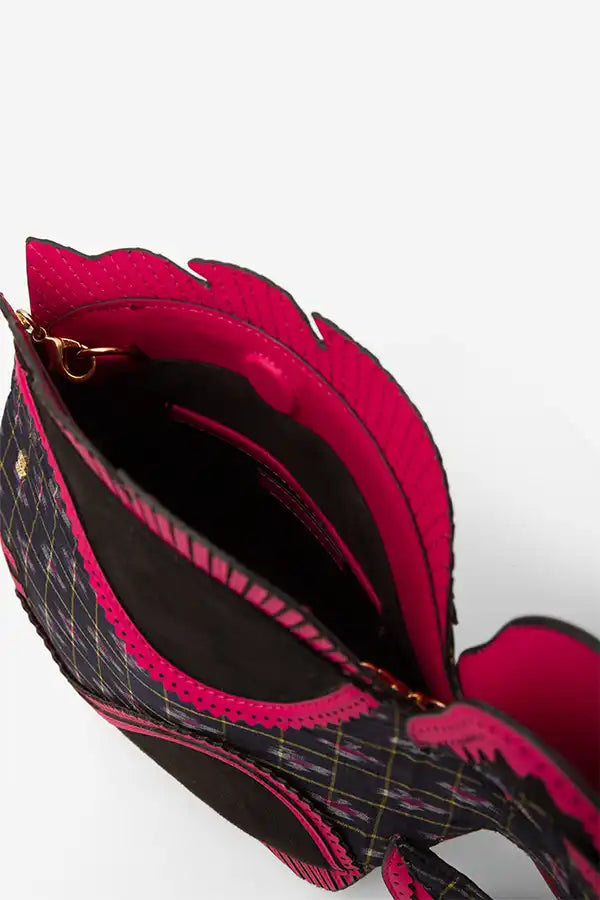 Pink Noise : Fish Bag - Pink - Handcrafted - Indian - Fizzy Goblet - Sling Bag