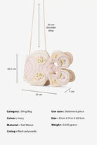 Floral Finomena : Fish Bag - Ivory Handcrafted - Fizzy Goblet - Sling Bag