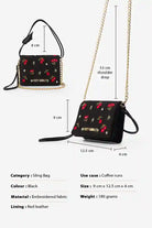 Ruby : Shoulder Bag - Mini - Black - Fizzy Goblet - Handcrafted