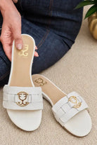 White on Cue : Sandal Heels
